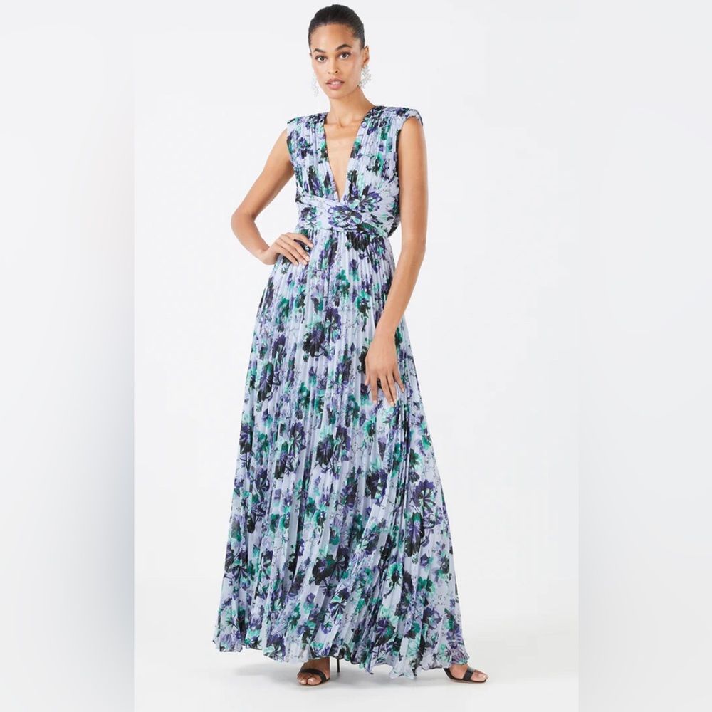 BCBGMAXAZARIA Brigida Pleated Evening Gown size 6